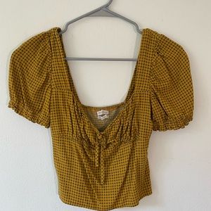 UO Gingham Print top